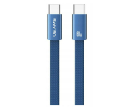 USAMS Kabel 60W USB-C do USB-C 1.2m niebieski - 1490219 - zdjęcie 1